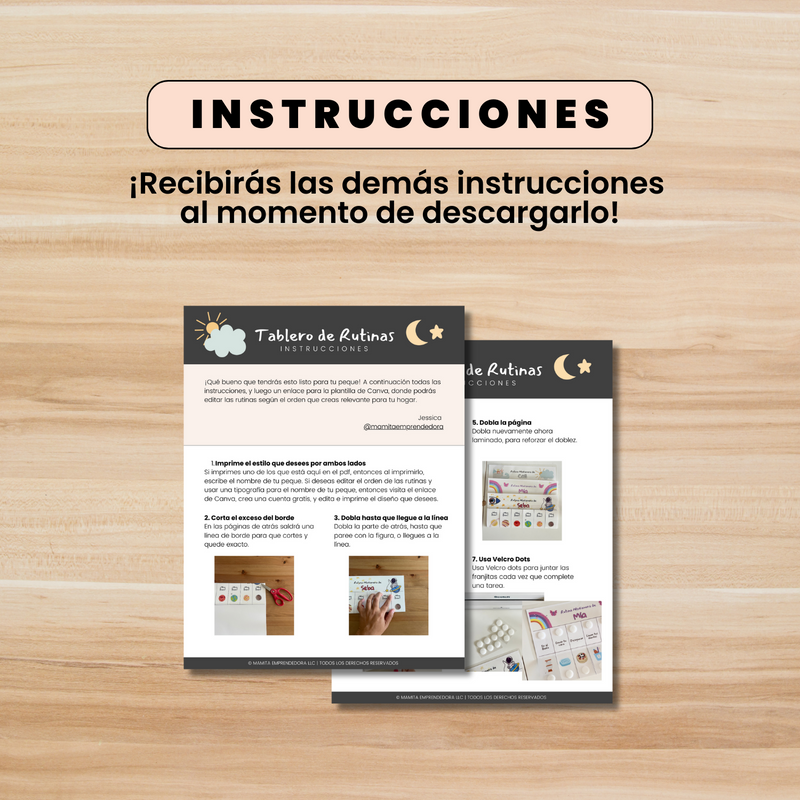 IMPRIMIBLE: TABLERO DE RUTINAS Y HÁBITOS